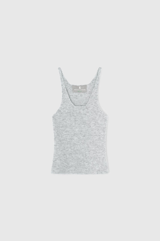 Ribbed stretch tank top