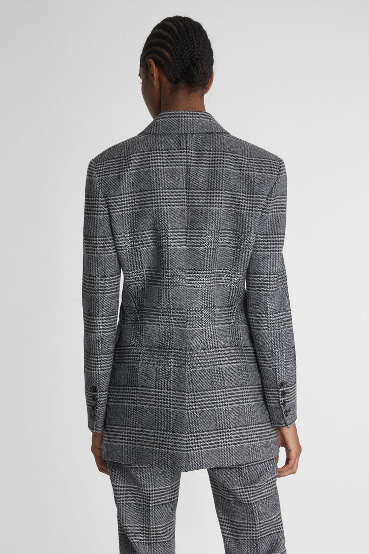 Structured Prince of Wales blazer