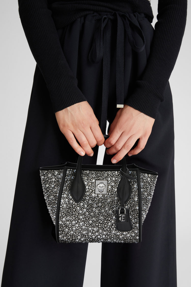 Mini Maggie bag with crystals