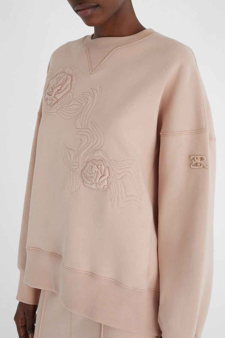 Sweatshirt with embroidery