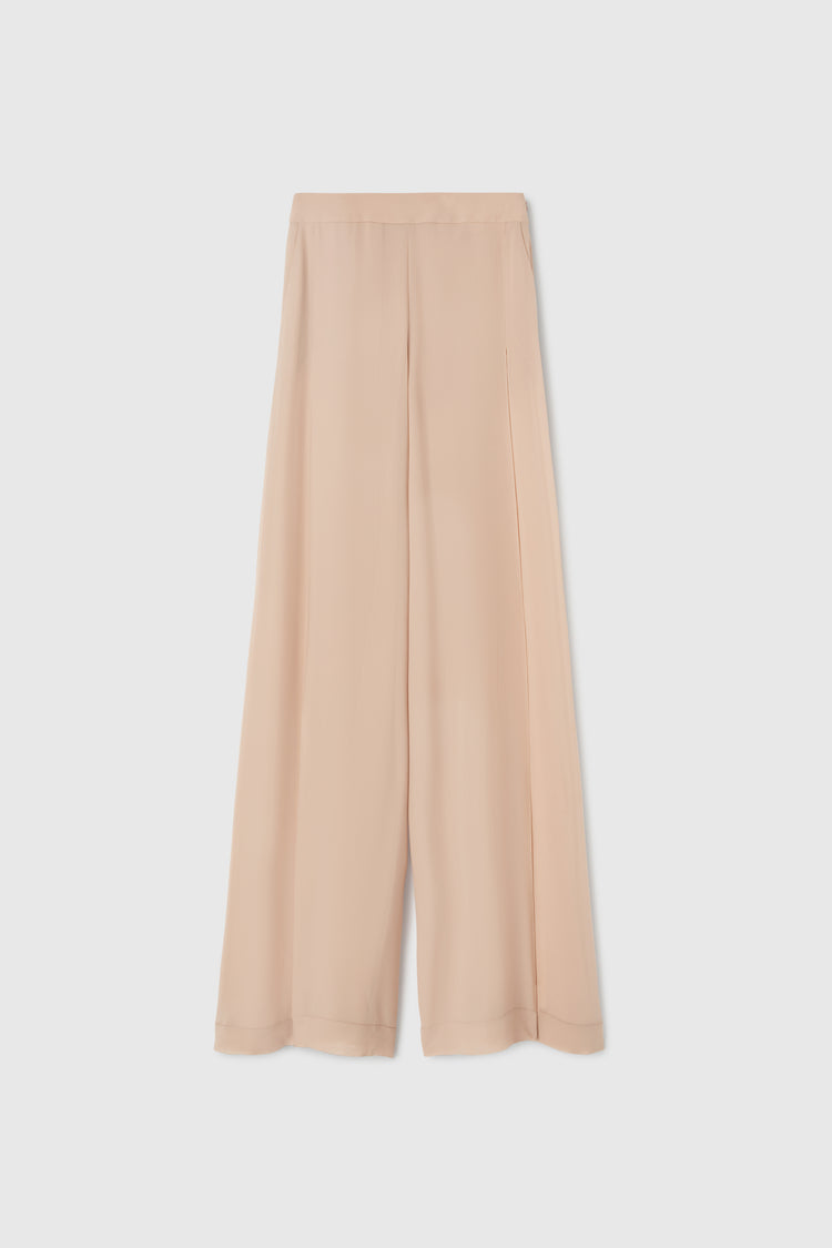 Silk palazzo trousers