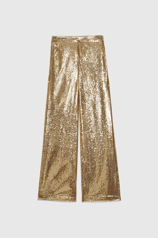 PARTY'S EXCLUSIVE CAPSULE - Full sequin palazzo trousers