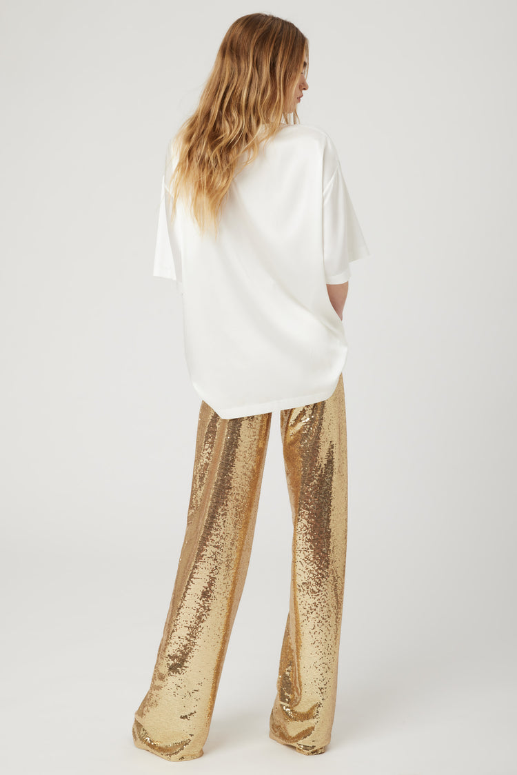 PARTY'S EXCLUSIVE CAPSULE - Full sequin palazzo trousers