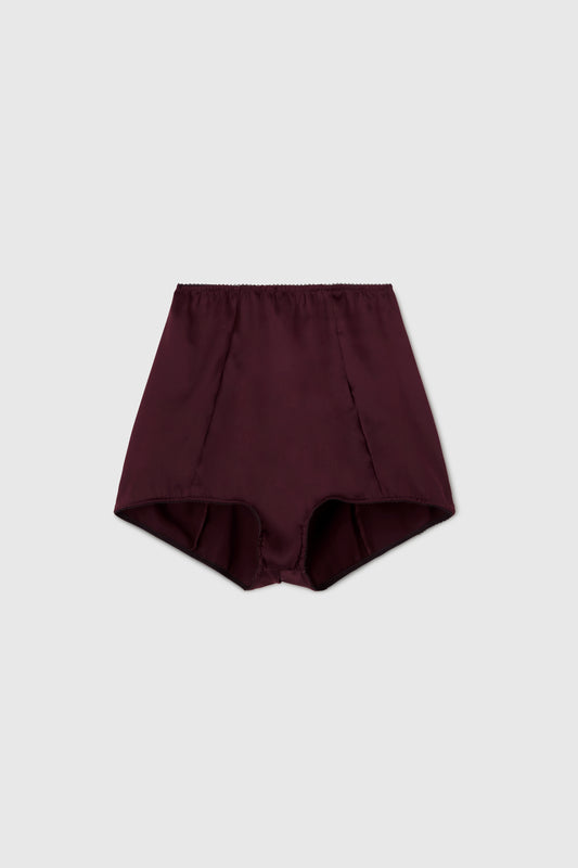 Silk satin shorts