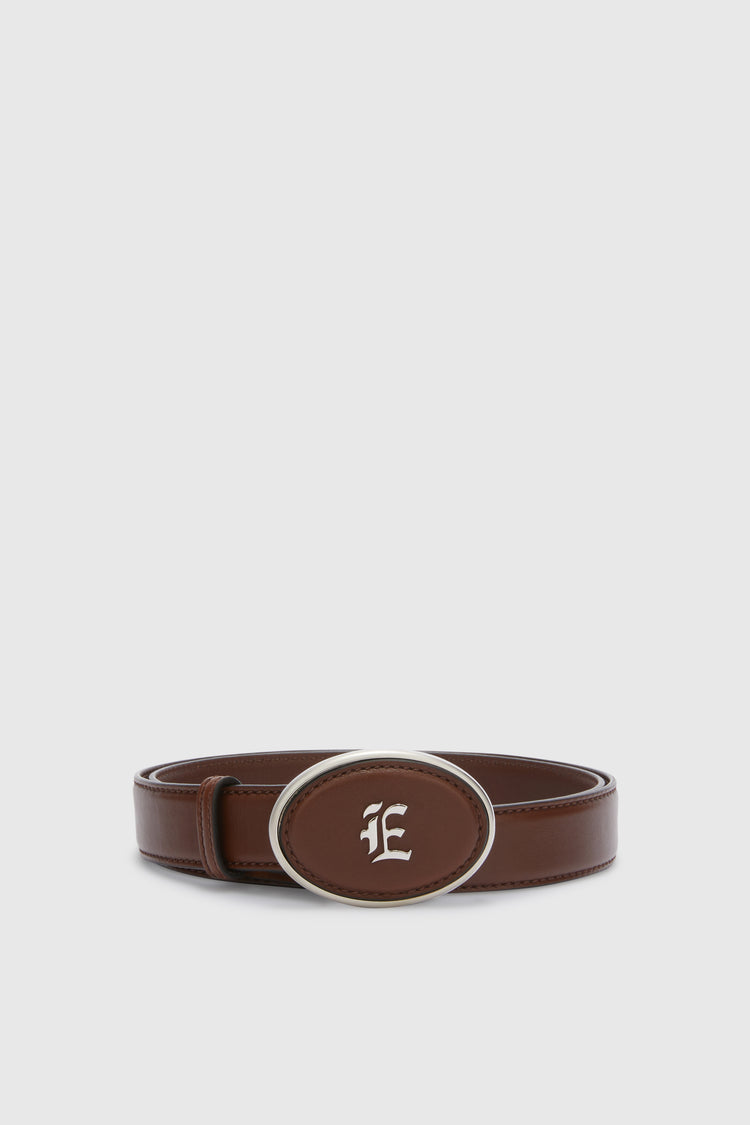 Belt with front logo