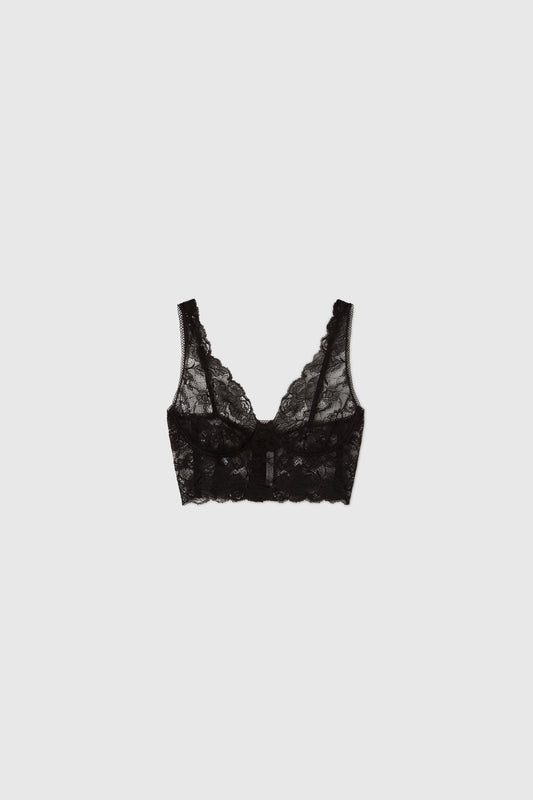 Bralette en dentelle.