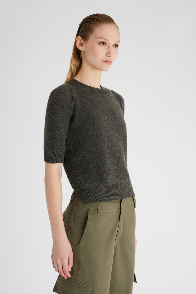 Pure cashmere T-shirt