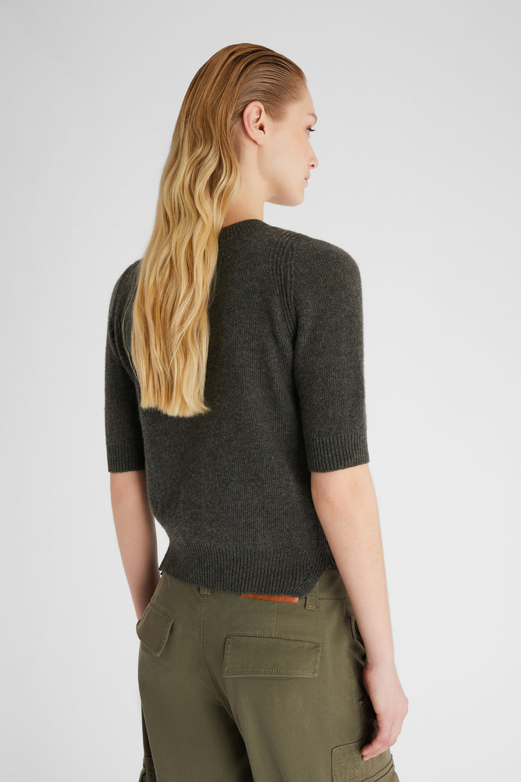 Pure cashmere T-shirt