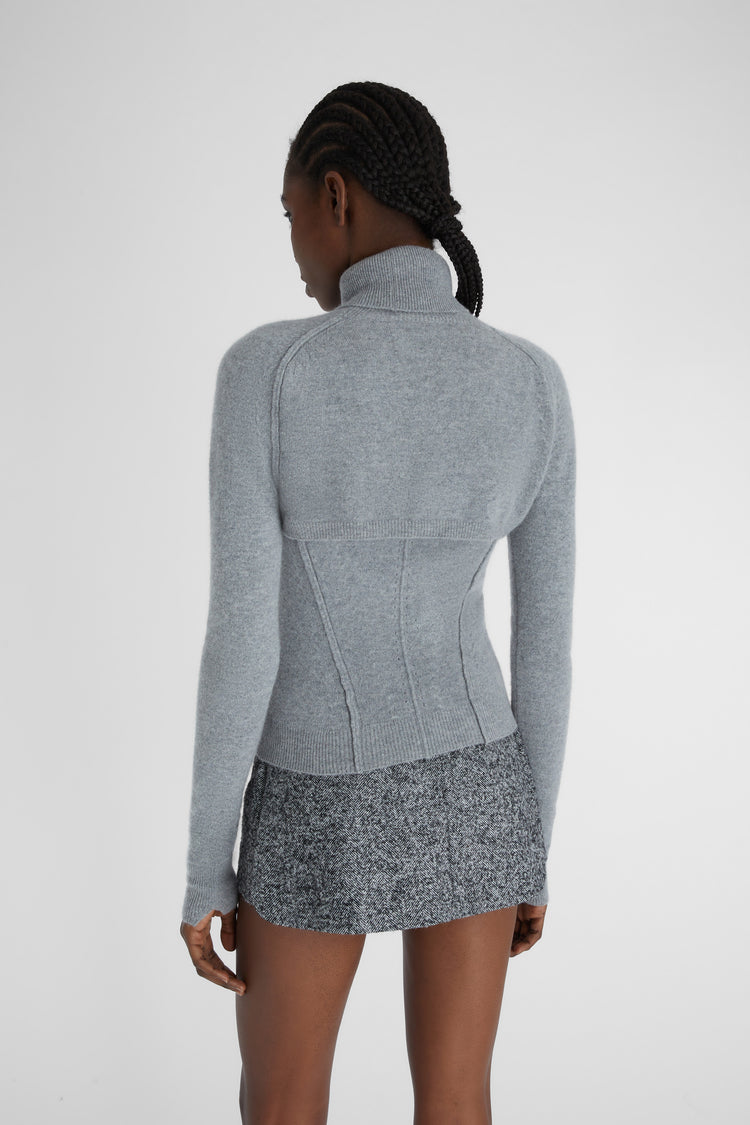 Wool and cashmere blend shrugs