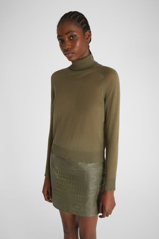 Cotton turtleneck jumper