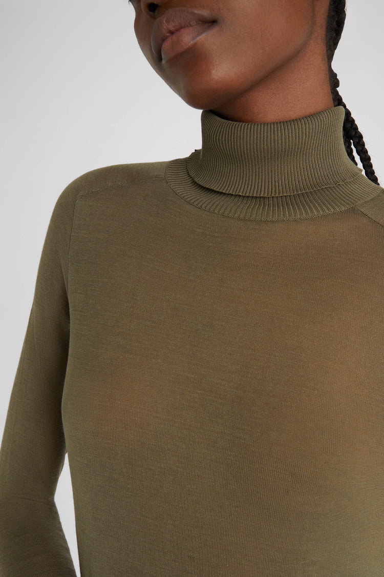 Cotton turtleneck jumper