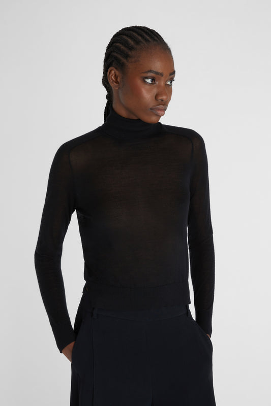 Cotton turtleneck jumper