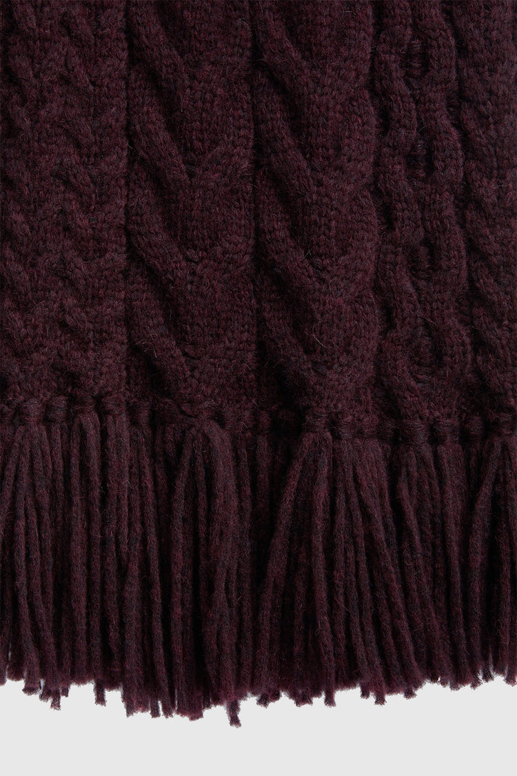 Wool and alpaca blend scarf