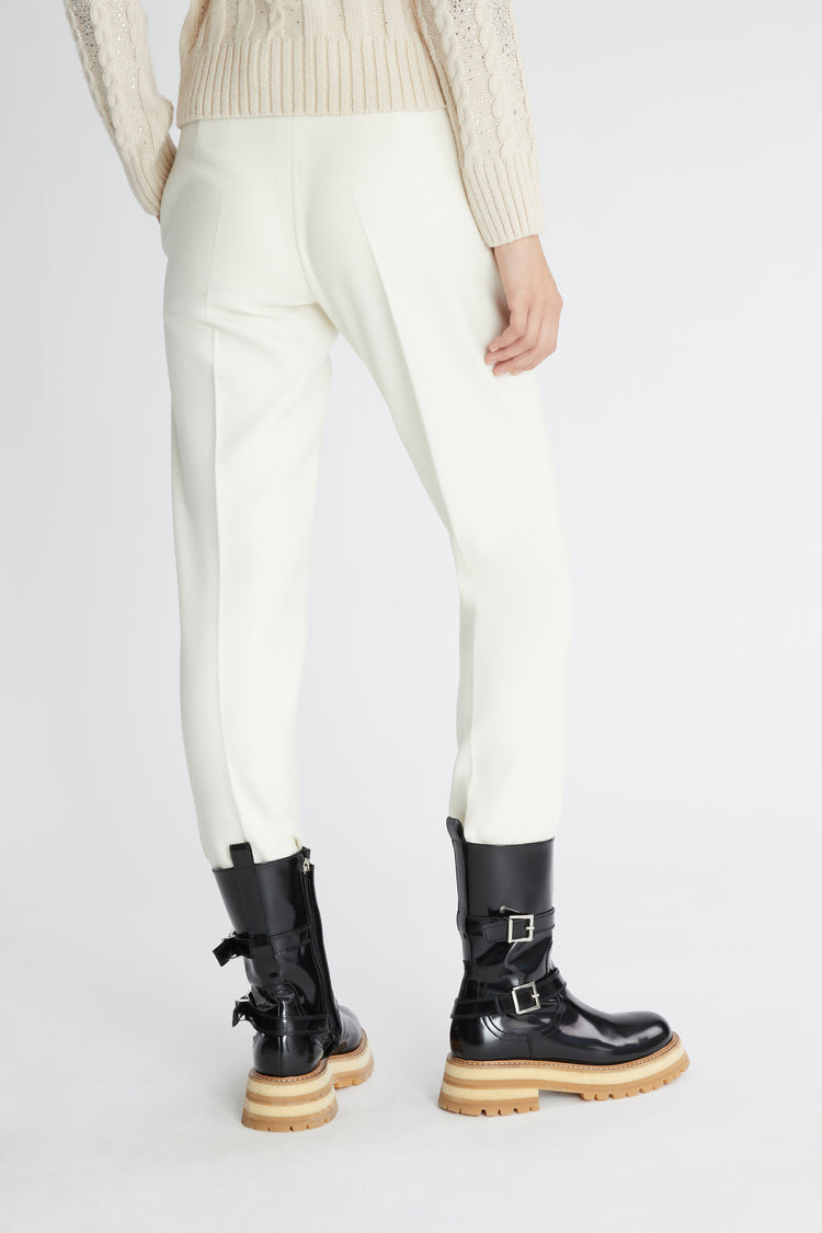 Pantalon droit en laine froide