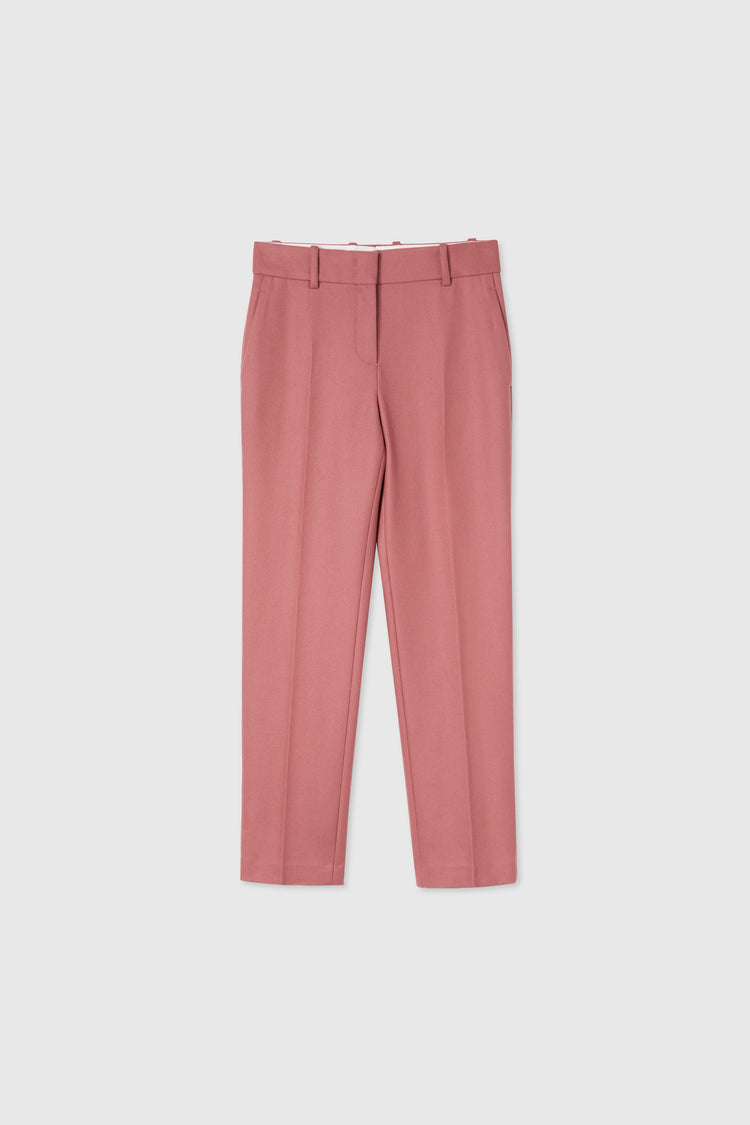 Straight-cut trousers in cool wool