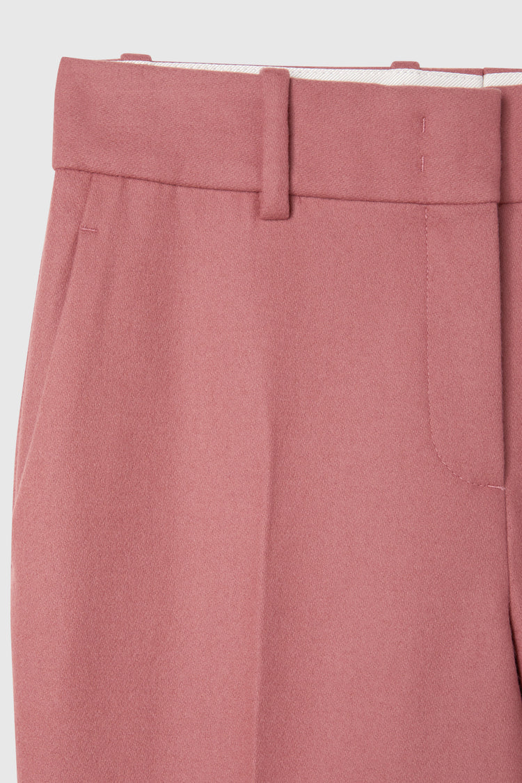 Straight-cut trousers in cool wool