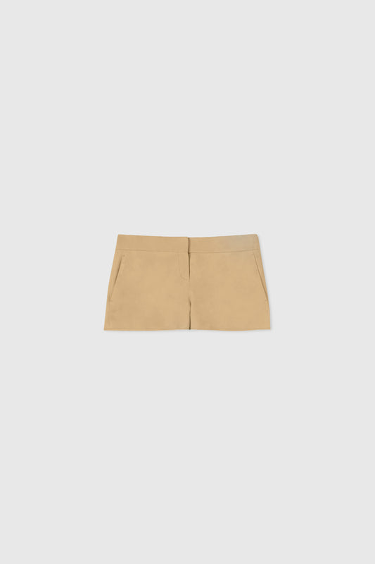 Nuvolato suede shorts