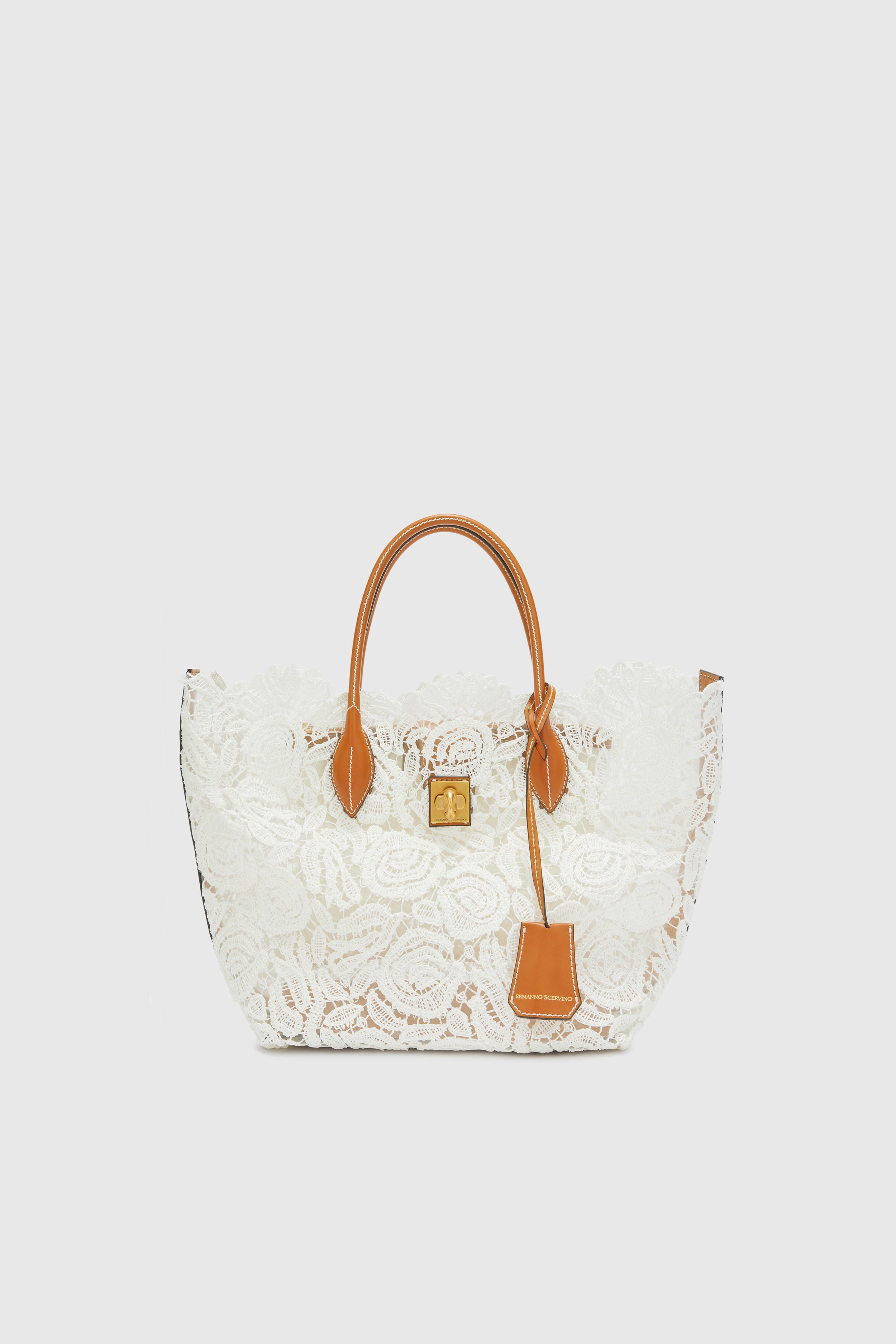 ハンドバッグ ERMANNO SCERVINO Woman Handbag Ecru D463S454PYV B4252 Leather and designer bags for women | Ermanno Scervino