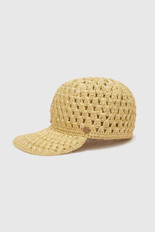 High-mesh braided rafia hat