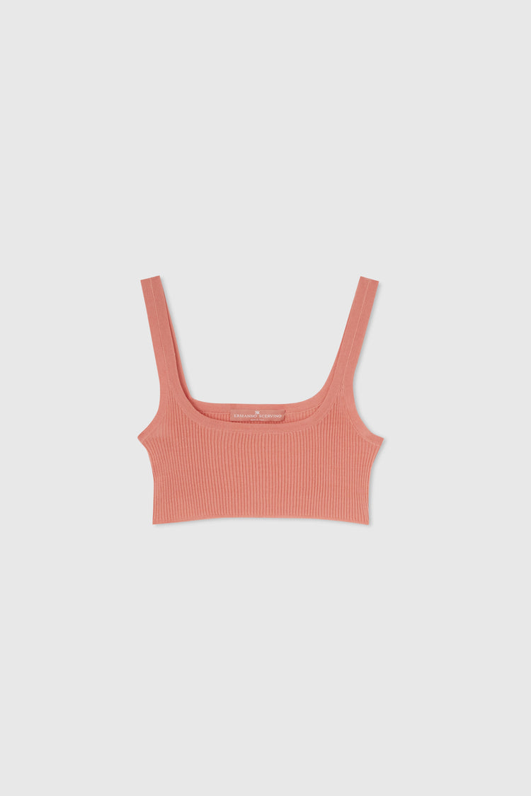 Cotton knit bra