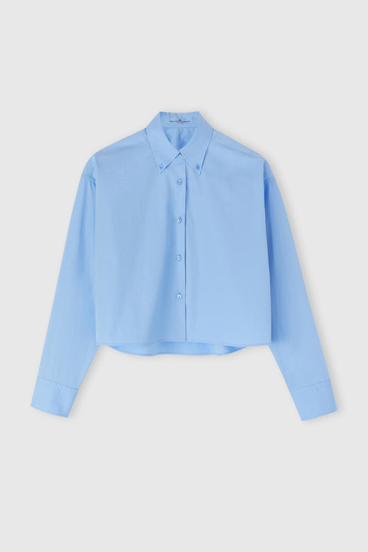 Pure cotton cropped shirt