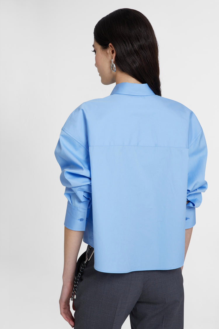 Pure cotton cropped shirt