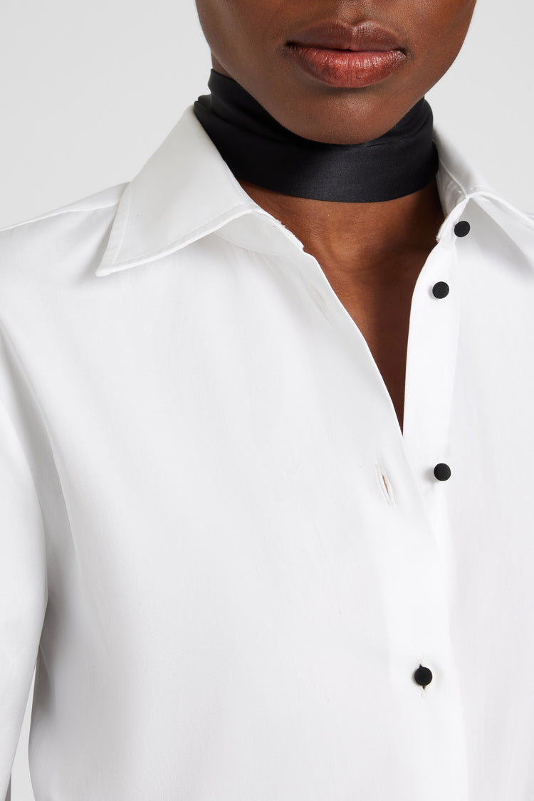 Camicia body in puro cotone