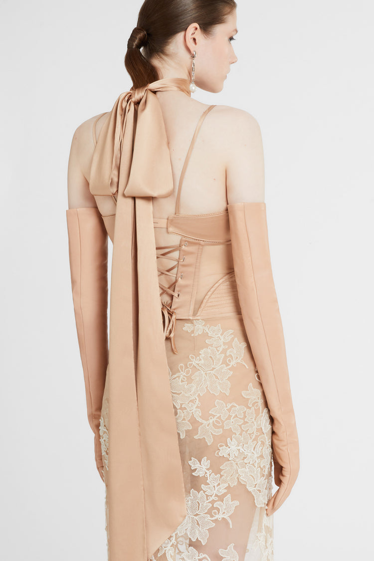 Ginger silk scarf