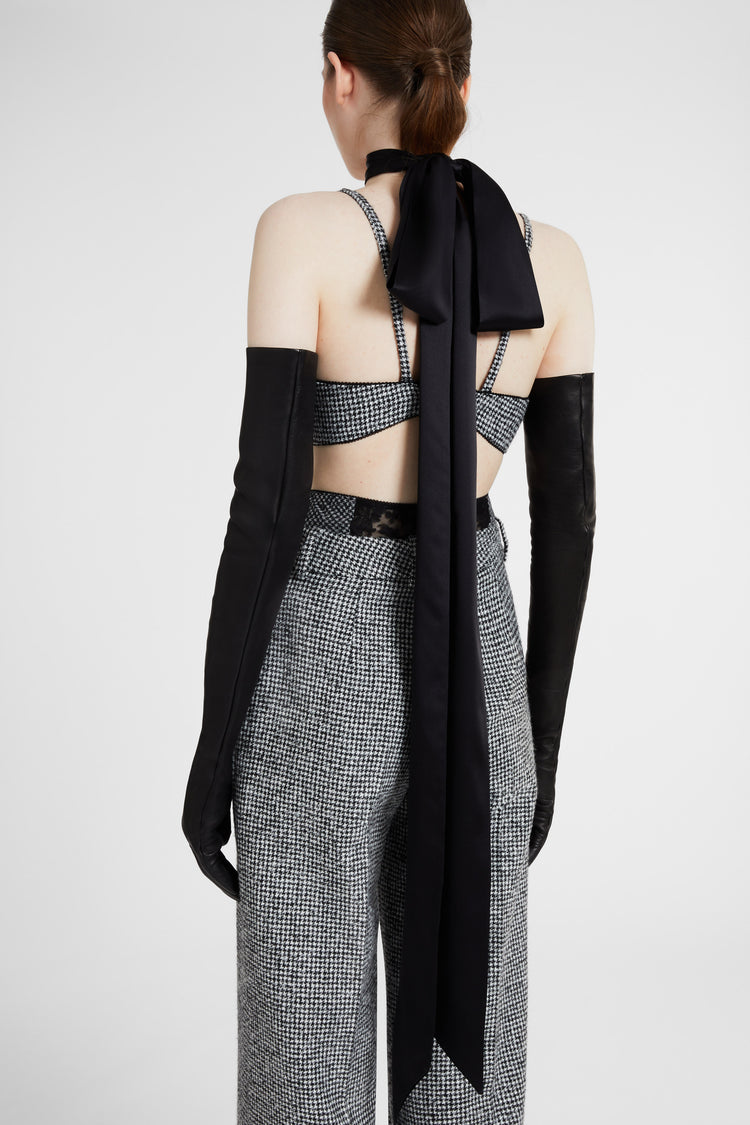 Black silk scarf