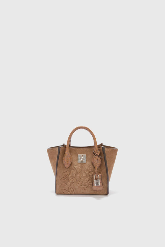 Mini Maggie with leather embroidery