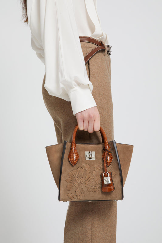 Mini Maggie with leather embroidery