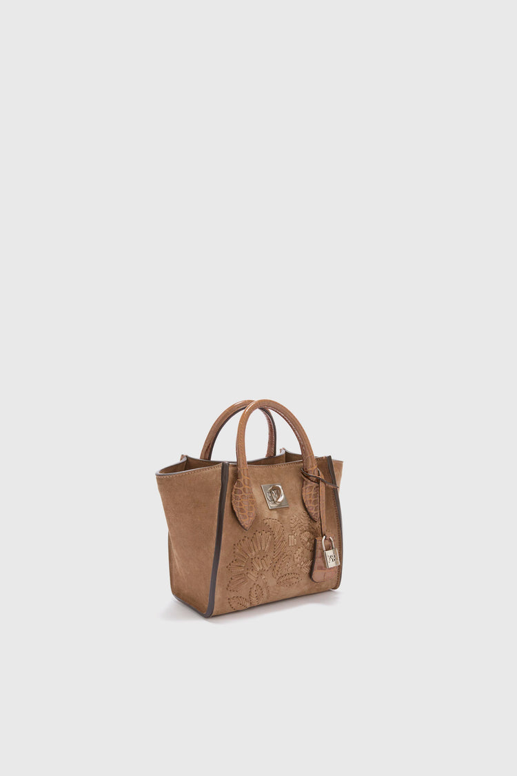 Mini Maggie with leather embroidery