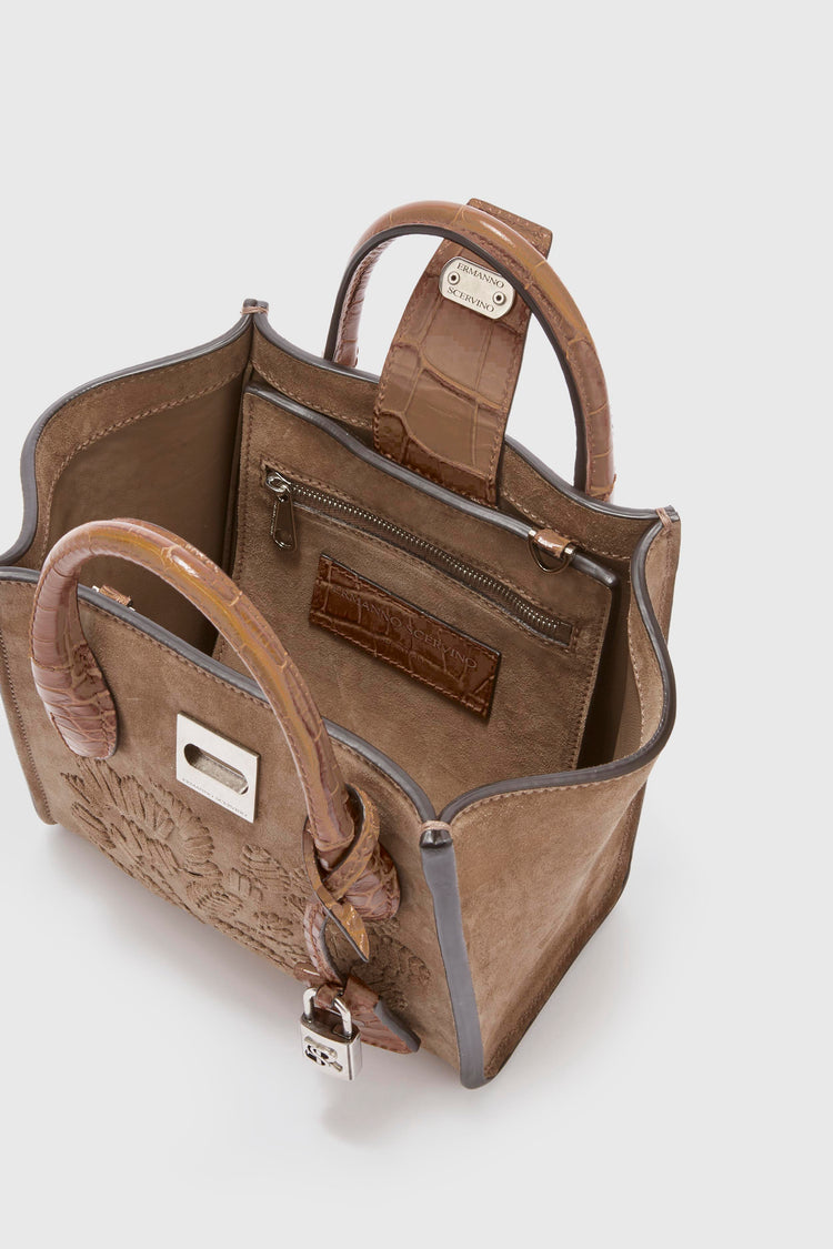 Mini Maggie with leather embroidery