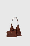 Mini vintage-effect vegan leather Clio bag