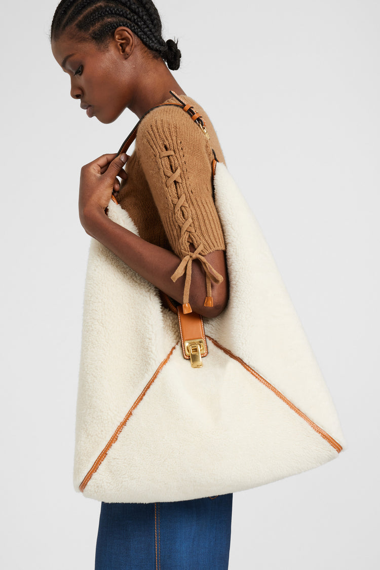 Dudu large en shearling