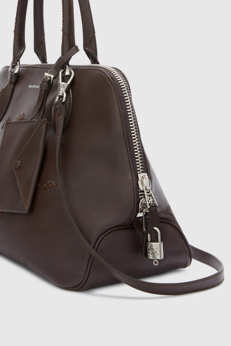 Orsetta large embroidered in suede