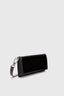 Patent leather wallet with flap