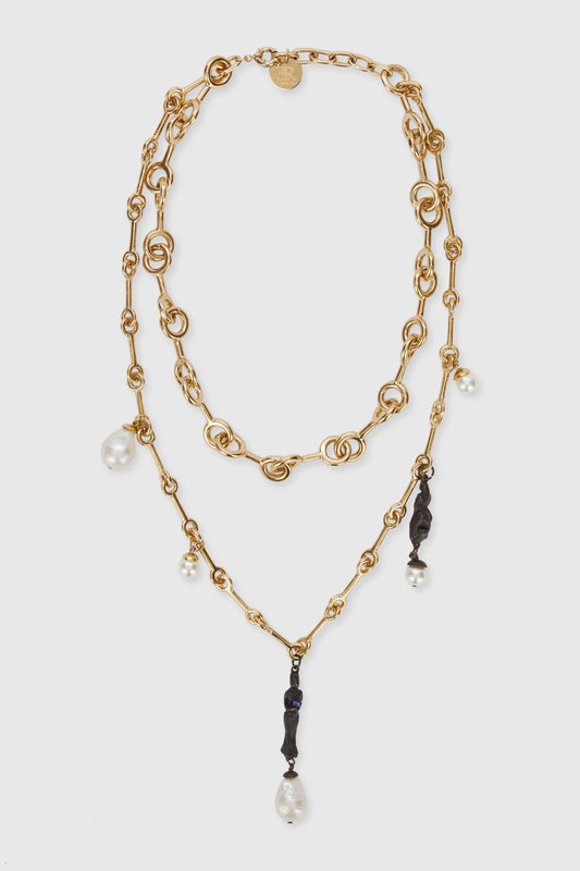 Multi-strand necklace with Reverse chain