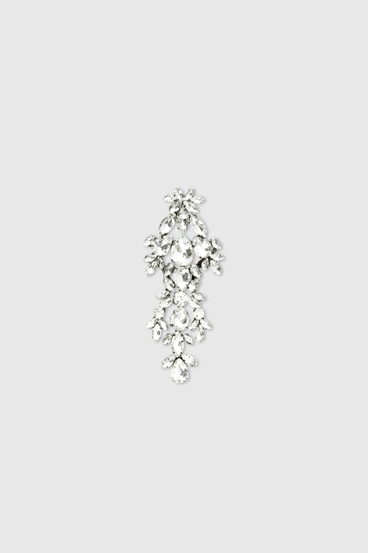 Chandelier brooch with crystals