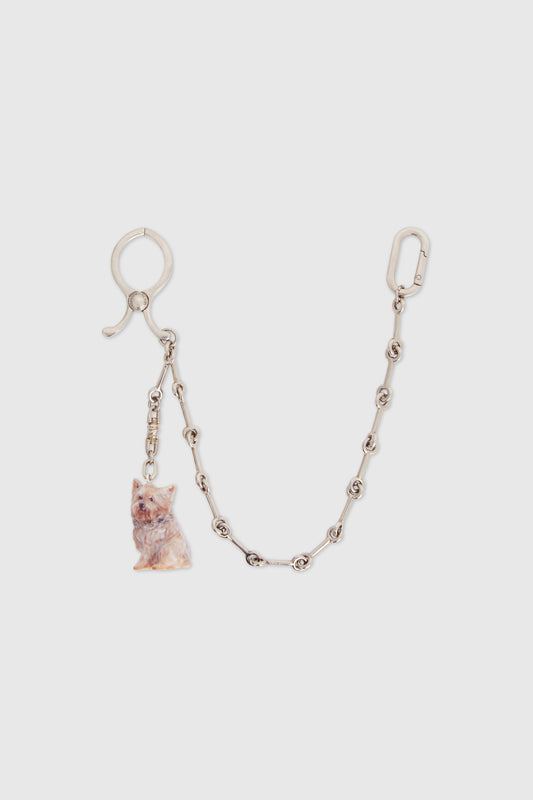 Jeans chain with hook clasp and Maggie resin charm