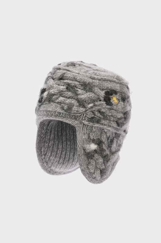 Pure cashmere aviator hat