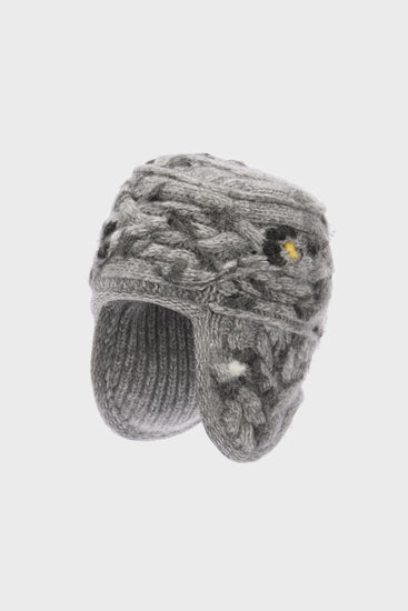 Pure cashmere aviator hat