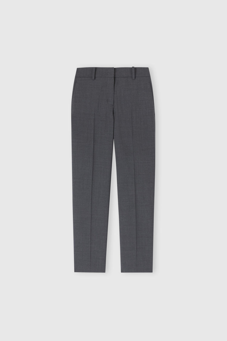 Straight trousers in cool wool