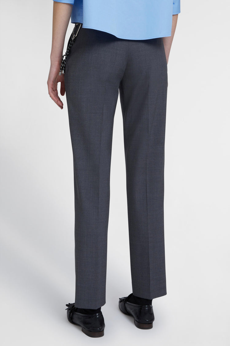 Straight trousers in cool wool