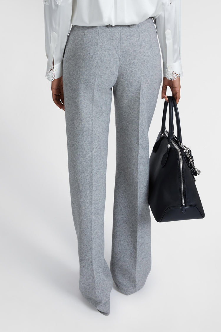 Wool blend palazzo trousers