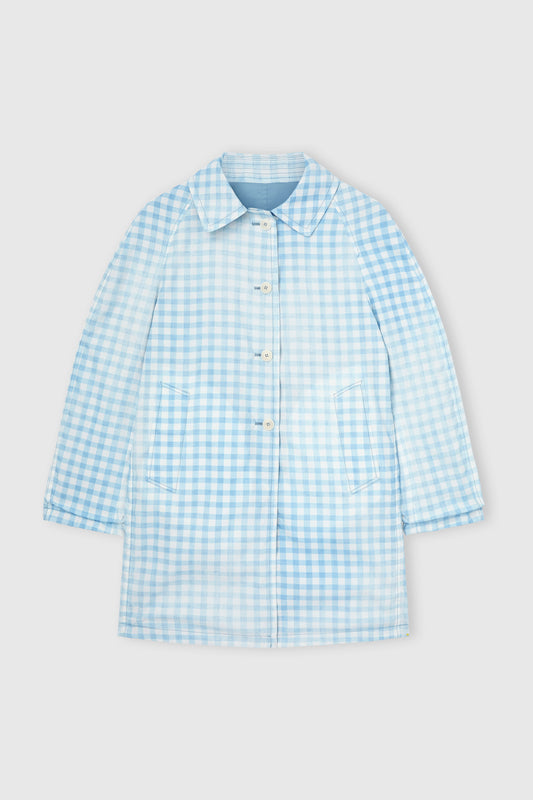 Technical fabric caban with vichy interior