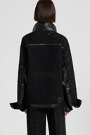 Giacca oversized in pizzo rebrodè floreale