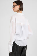 Oversized ramie shirt