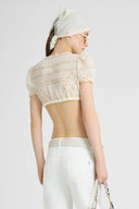 Soft Cotton Muslin Bra with Valencienne Lace