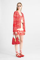 Lingerie-Style Top in Viscose Cady with Rebrodé Lace